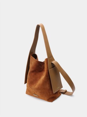 Women's's Songmont Drippy Medium Tote Bags Brown | FOG5855OH