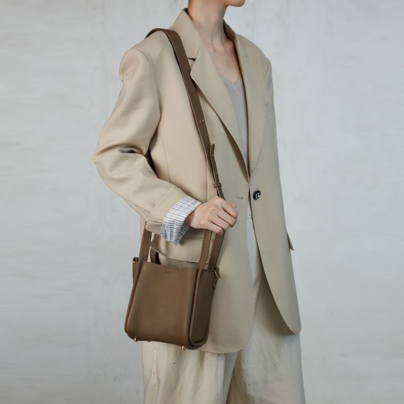 Women's's Songmont Song Small Bags Grey Brown | FAO3327RM